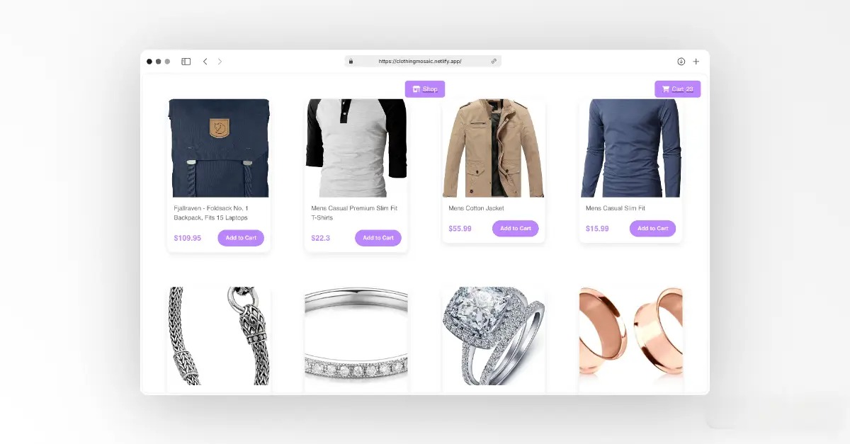 Shopping website