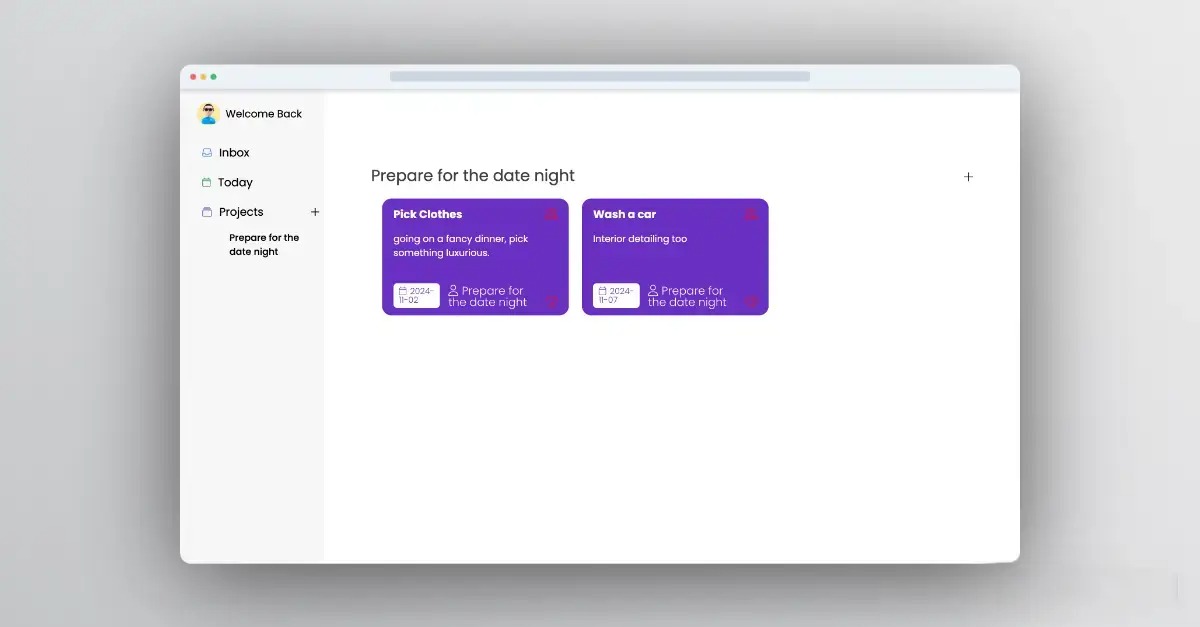 Todo list website