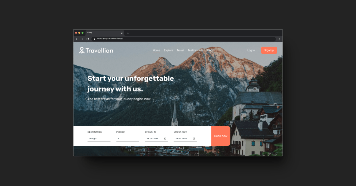 Travel agency website